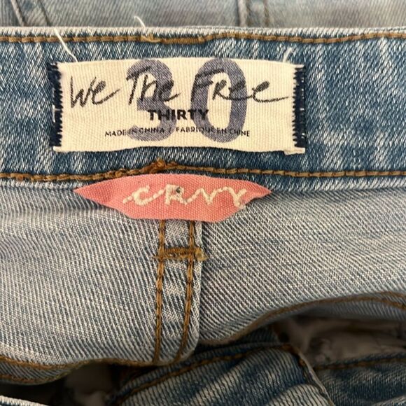 Free People High Rise Vintage Straight Jeans Size 30 - Picture 6 of 10